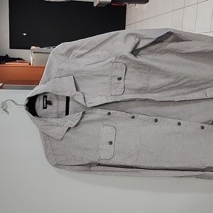 Express Men's button down grey size M